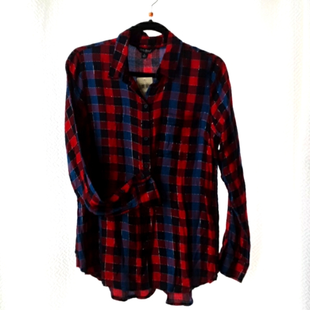 Lucky Brand plaid shirt NWT SZ S